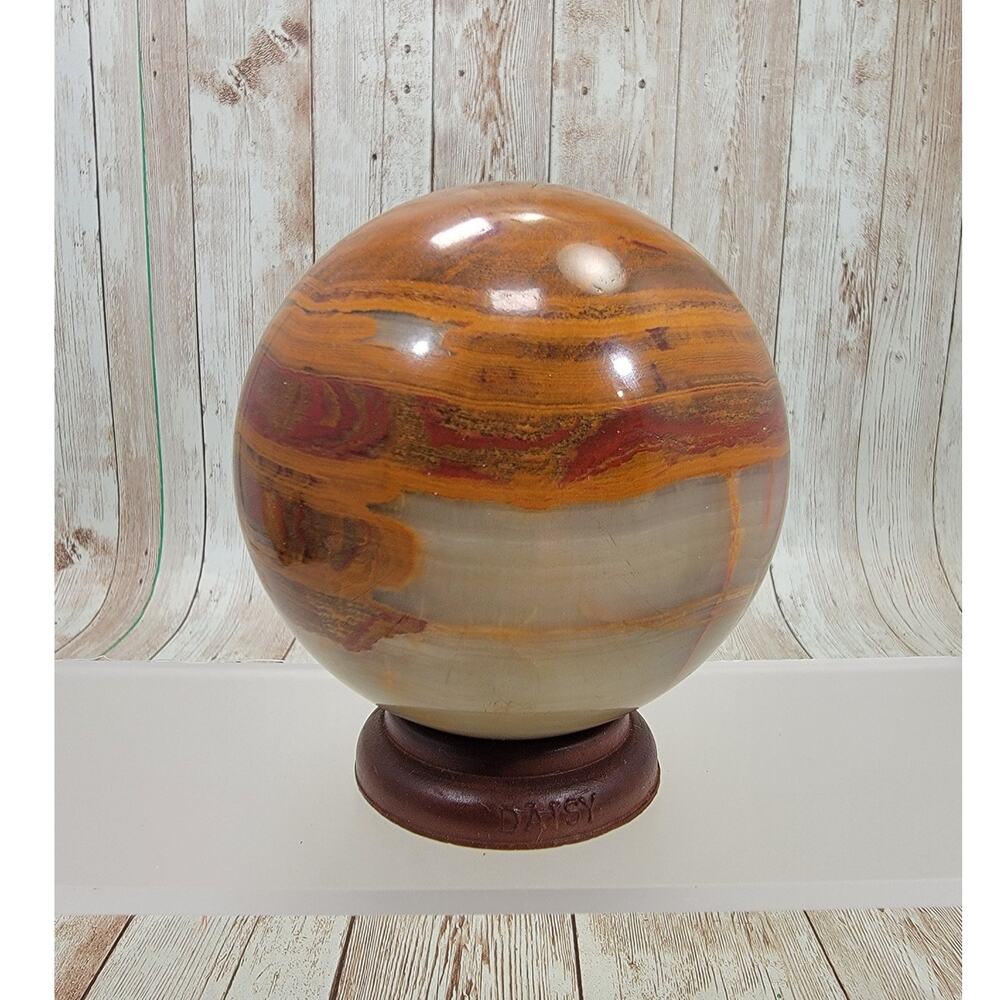 3" Natural Ocean jasper Sphere Quartz Agate Crystal Ball 2Lb.